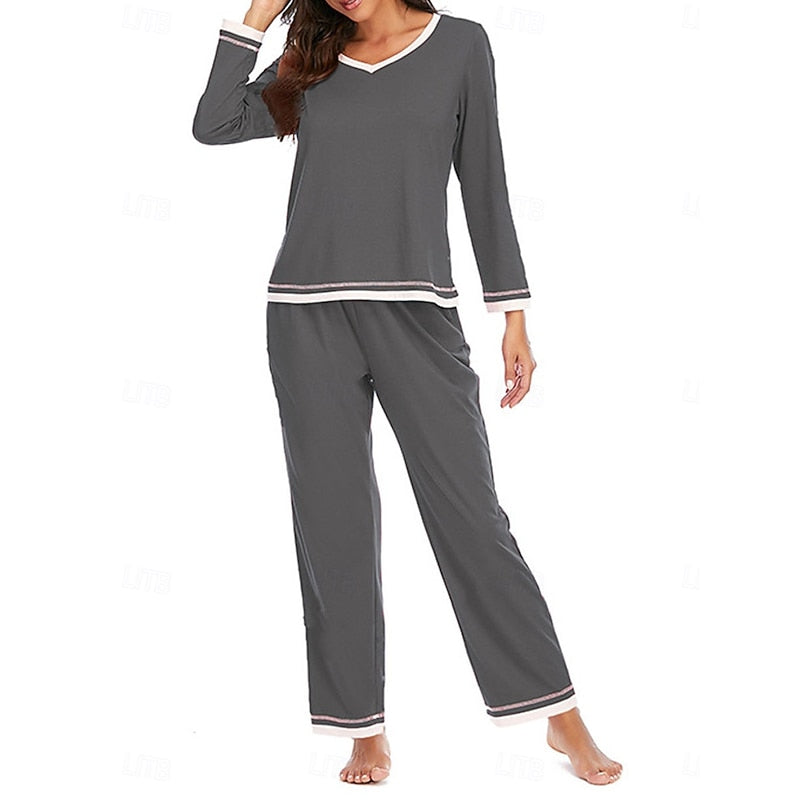 Ladies Relaxed Lounge Two-Piece Set