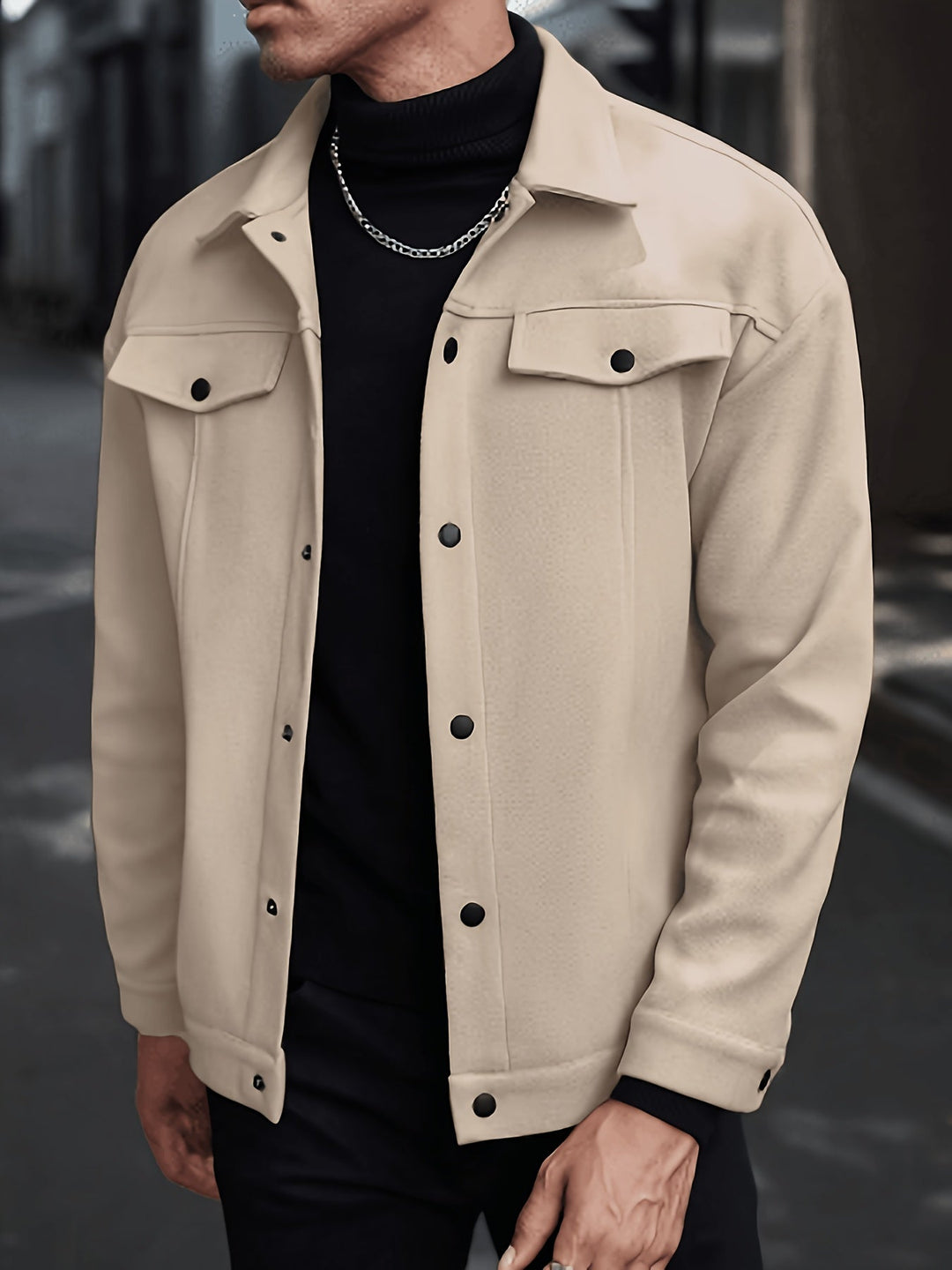 Utility Jacket for Men, Refined Style