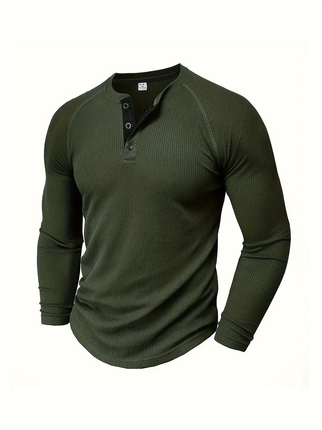 Button Henley Shirt, Men's Classic Fit