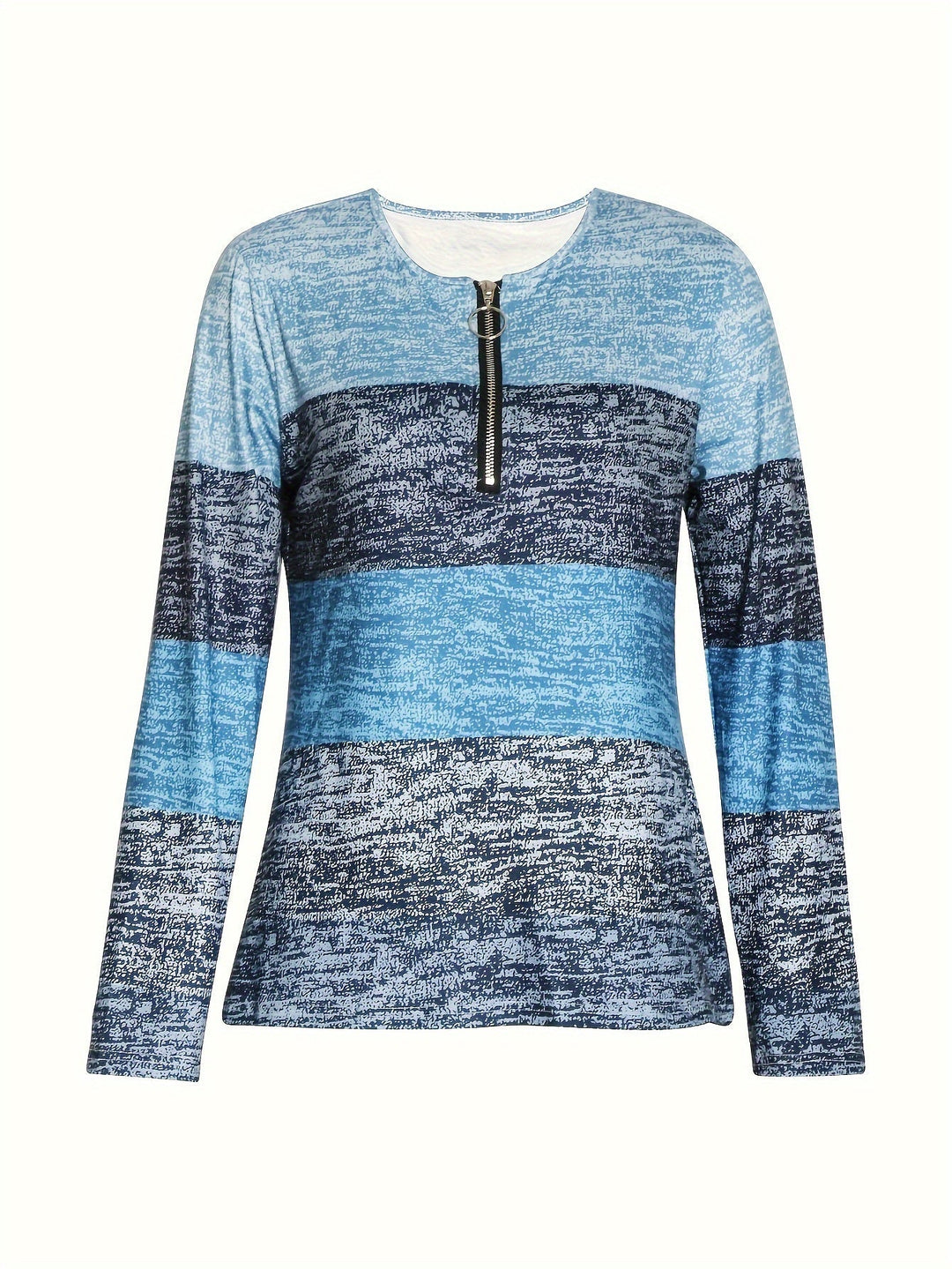 Colorblock Quarter-Zip Top for Women
