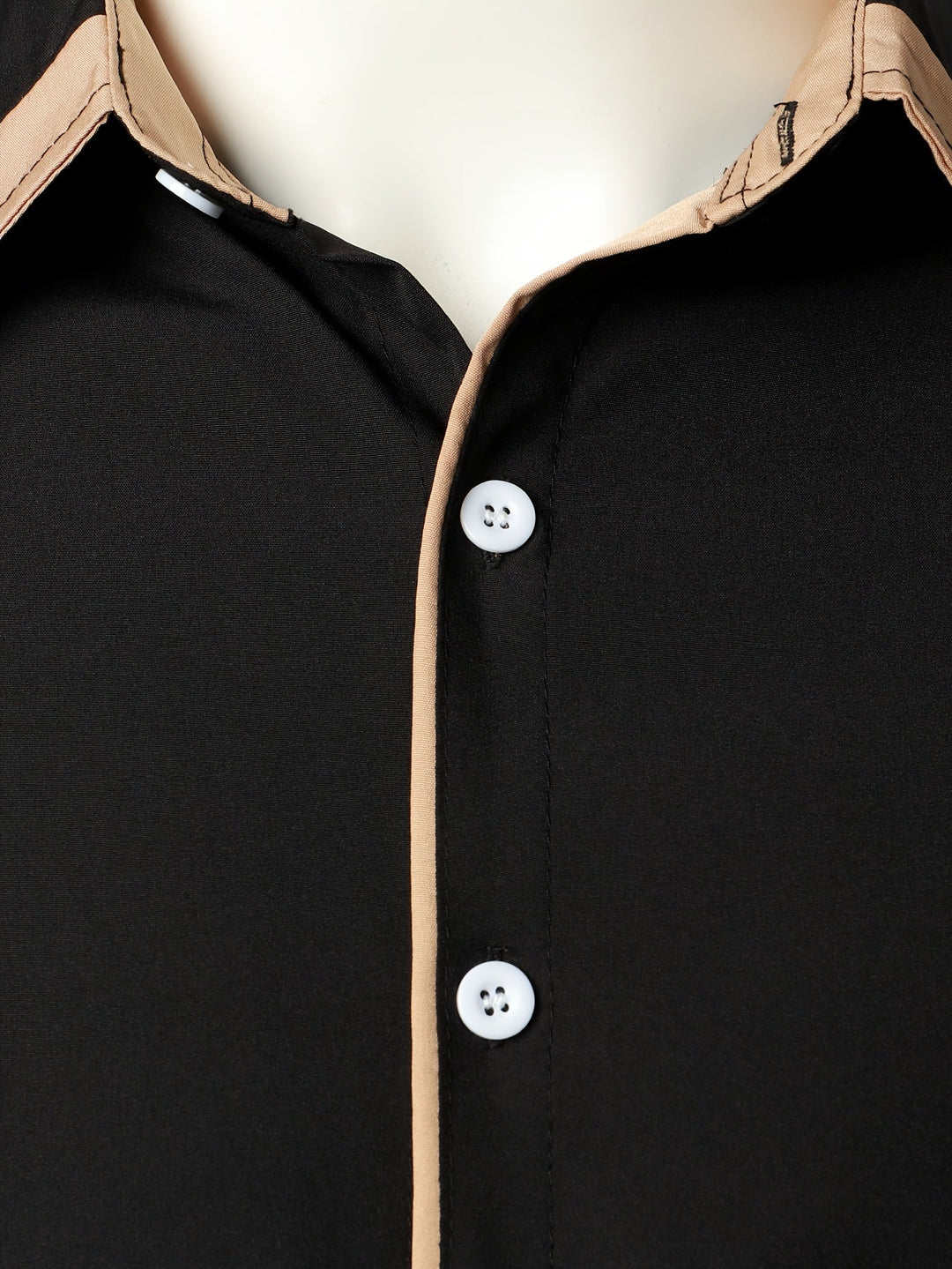 Ladies Contrast-Trim Long Sleeve Shirt