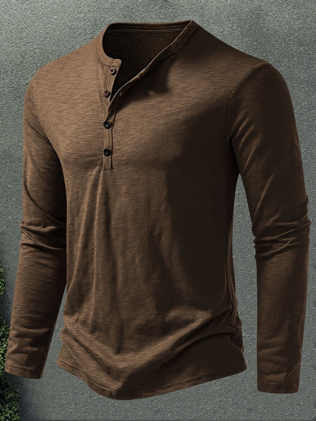 Men's Classic Button-Placket Henley