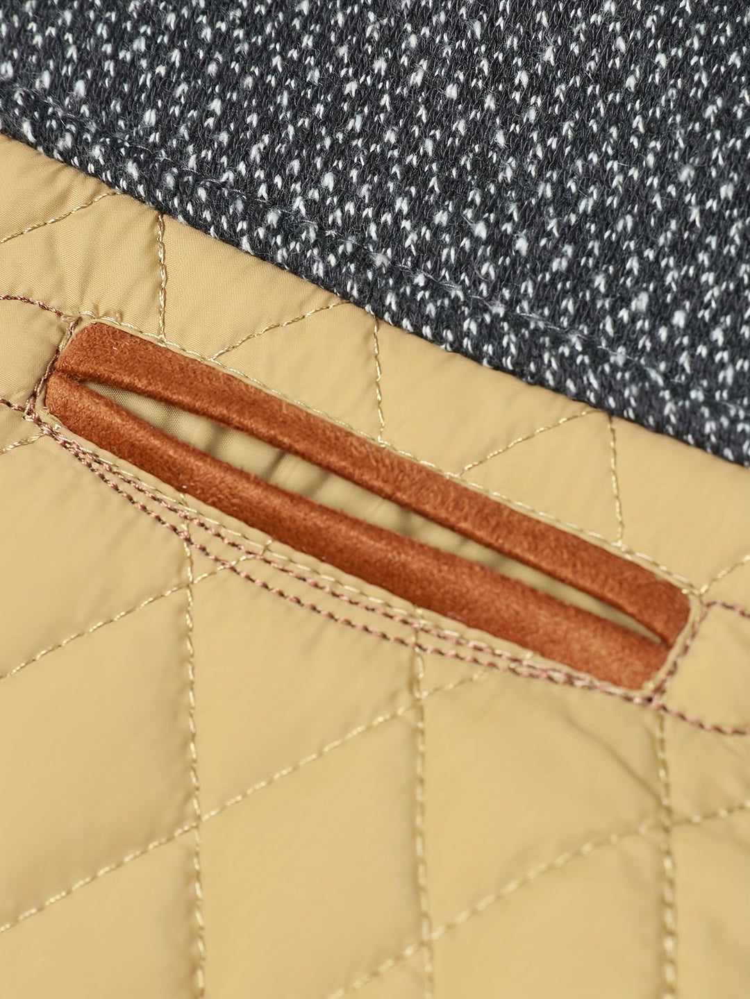 Quilted Stand-Collar Jacket for Men, Plus Size