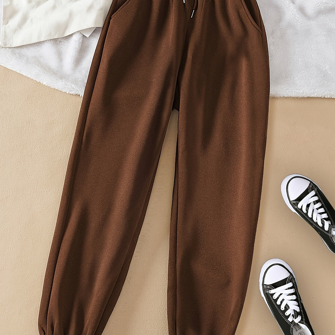 Relaxed Drawstring Joggers for Women