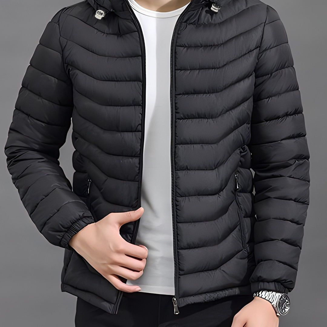 Men's Hooded Quilted Puffer Jacket