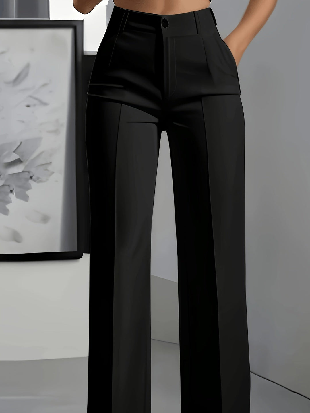 Wide-Leg Trousers for Women, Tailored Style