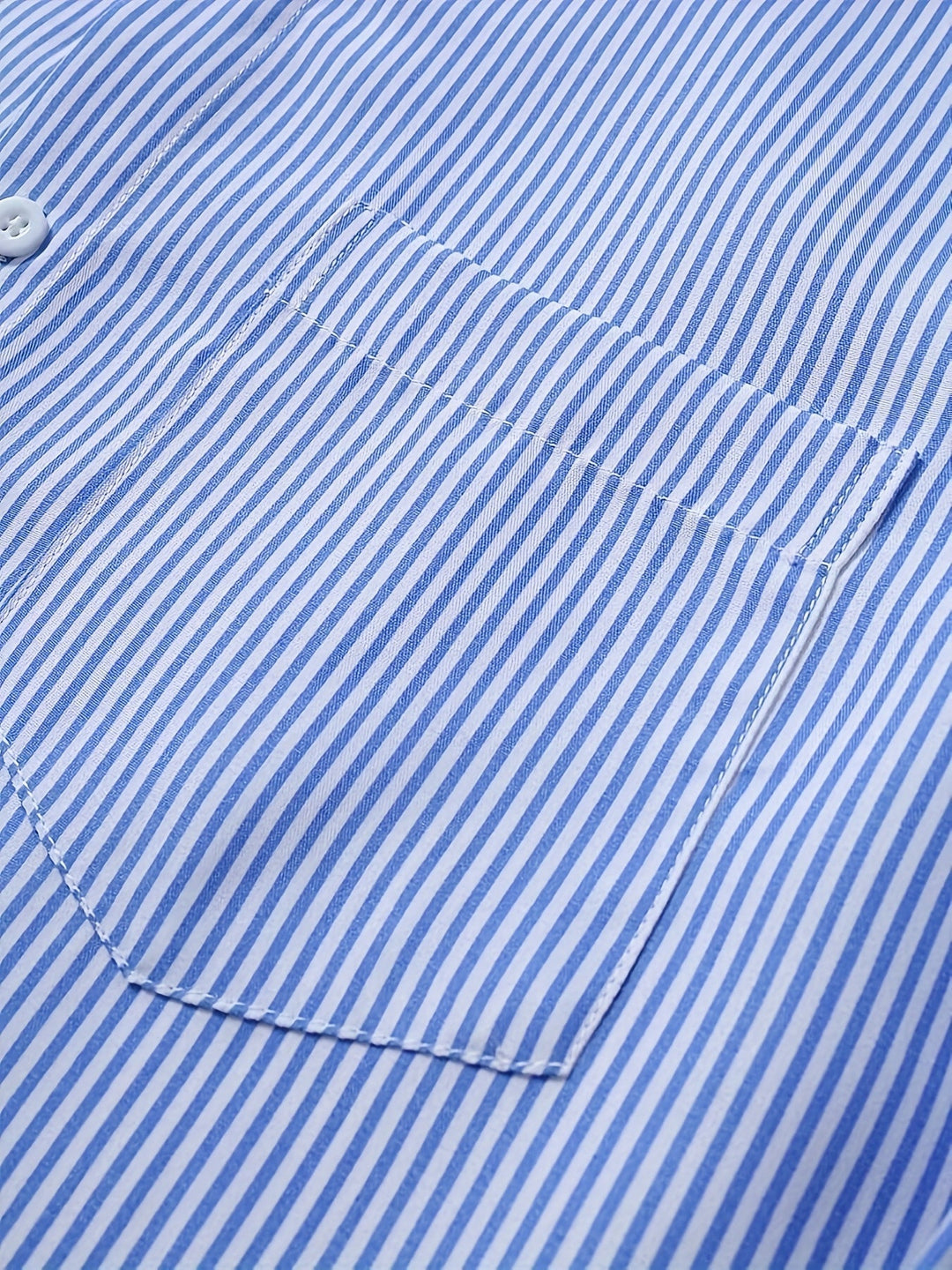 Striped Long Sleeve Shirt for Men, Refined Style