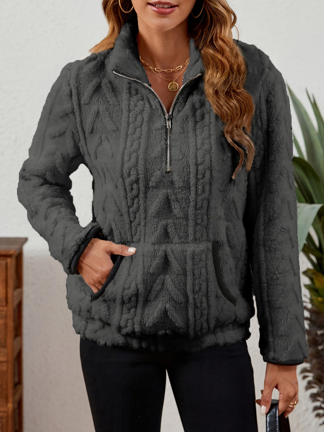 Half-Zip Pullover for Women, Cozy Style