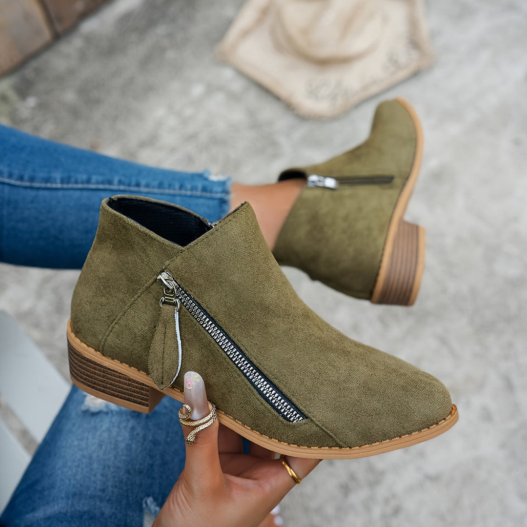 Side-Zip Ankle Boots for Women, Everyday Style