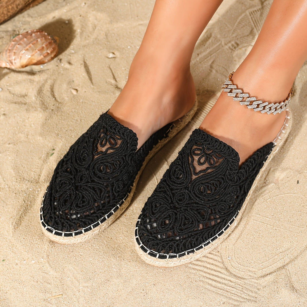 Woven Slip-On Mules for Women