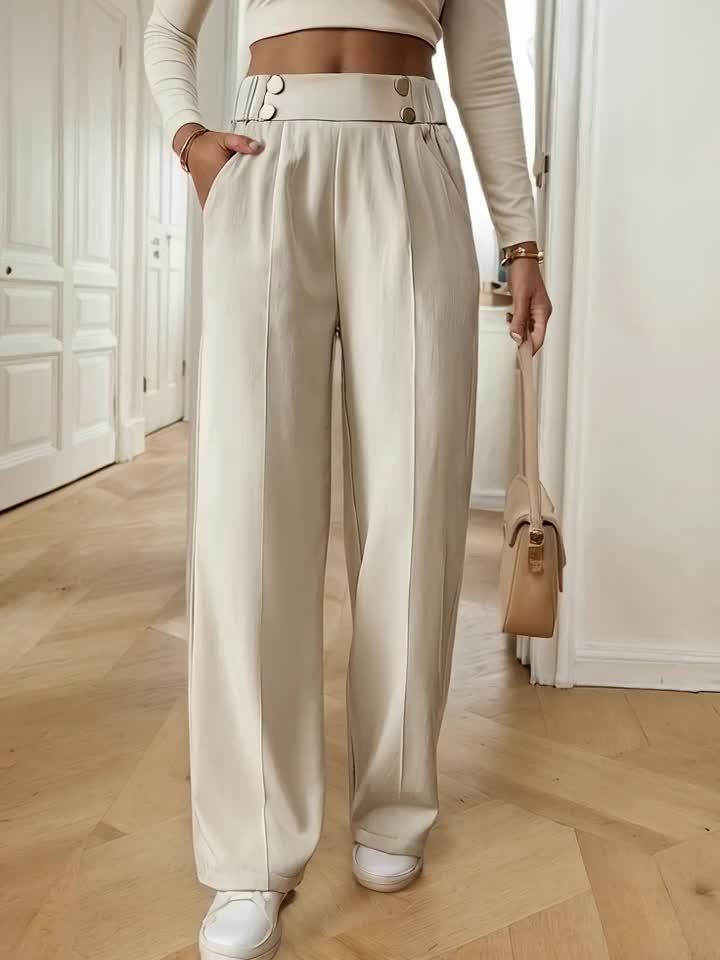 High-Waist Trousers for Women, Tailored Style