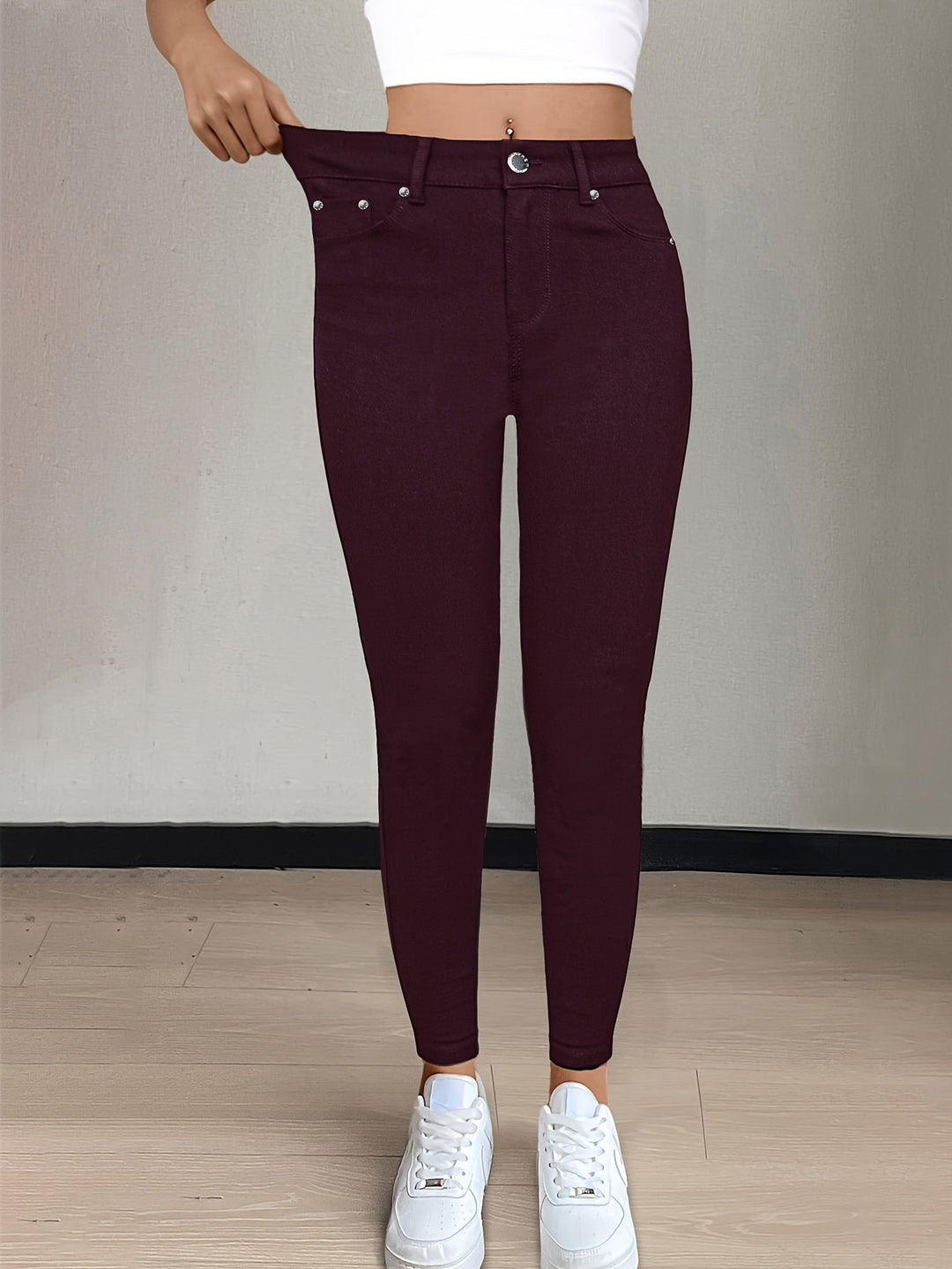 High-Waist Skinny Jeans for Women