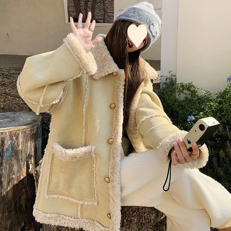 Women's Winter Coat – Milky Yellow