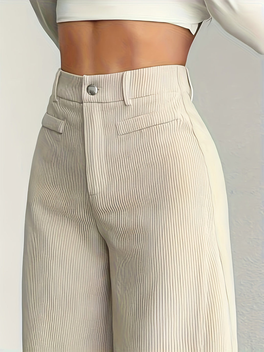 Women's High-Waisted Wide-Leg Trousers