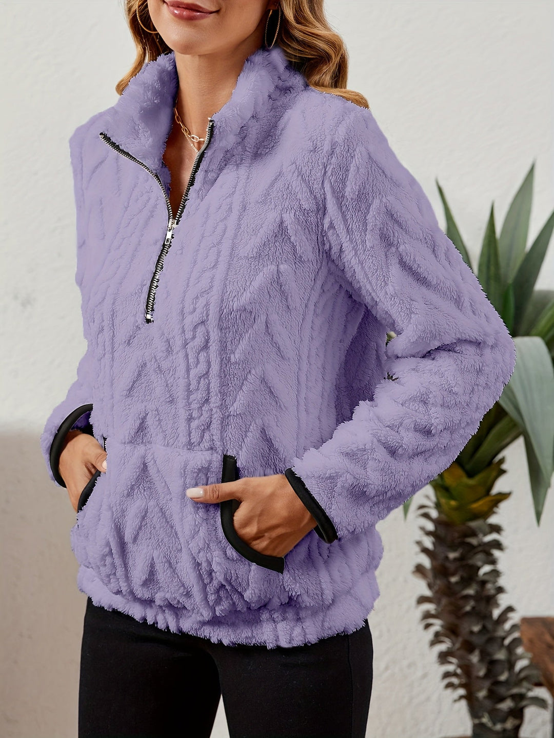 Half-Zip Pullover for Women, Cozy Style