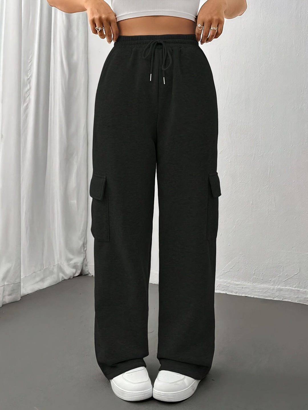 Relaxed Cargo Sweatpants for Women