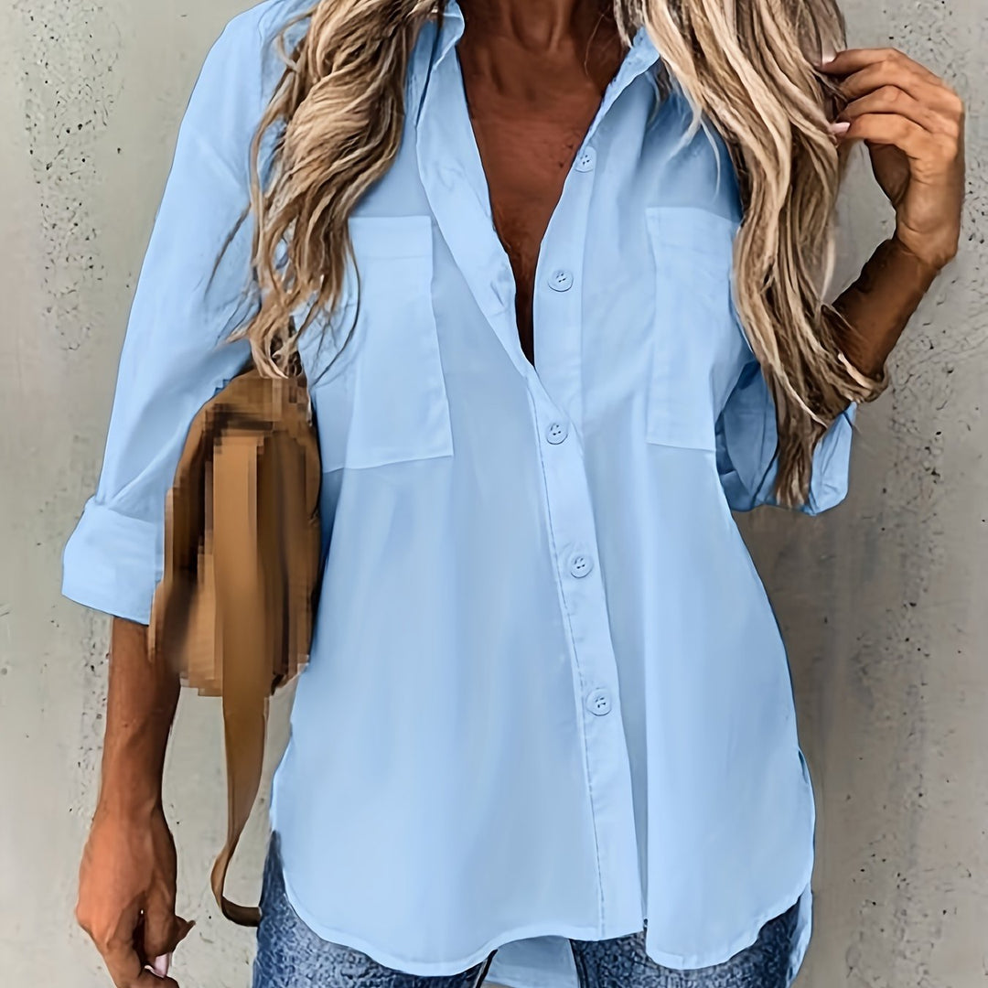 Button-Up Shirt, Women's Relaxed Fit