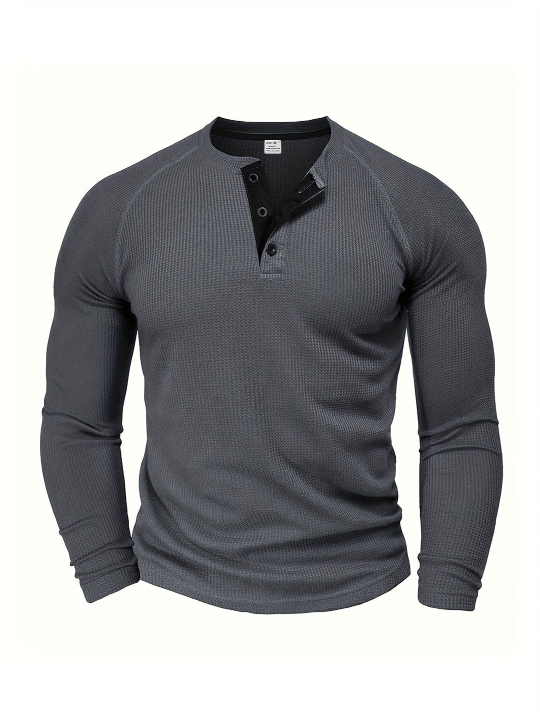 Button Henley Shirt, Men's Classic Fit