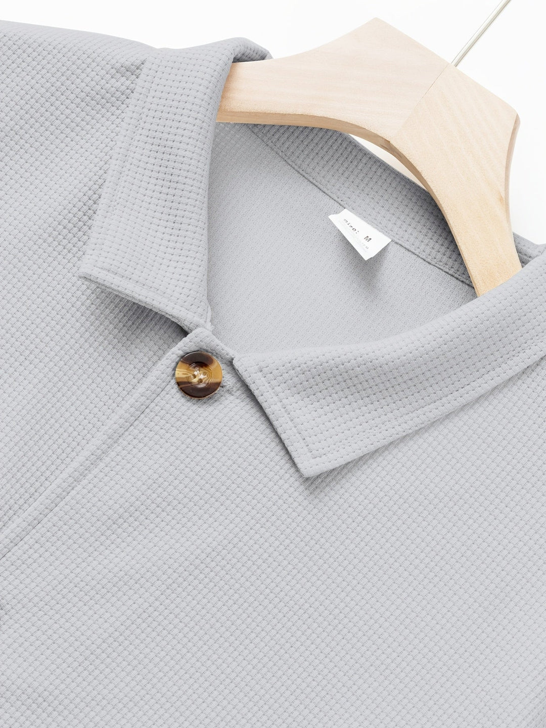 Button-Up Jacket for Men, Textured Style