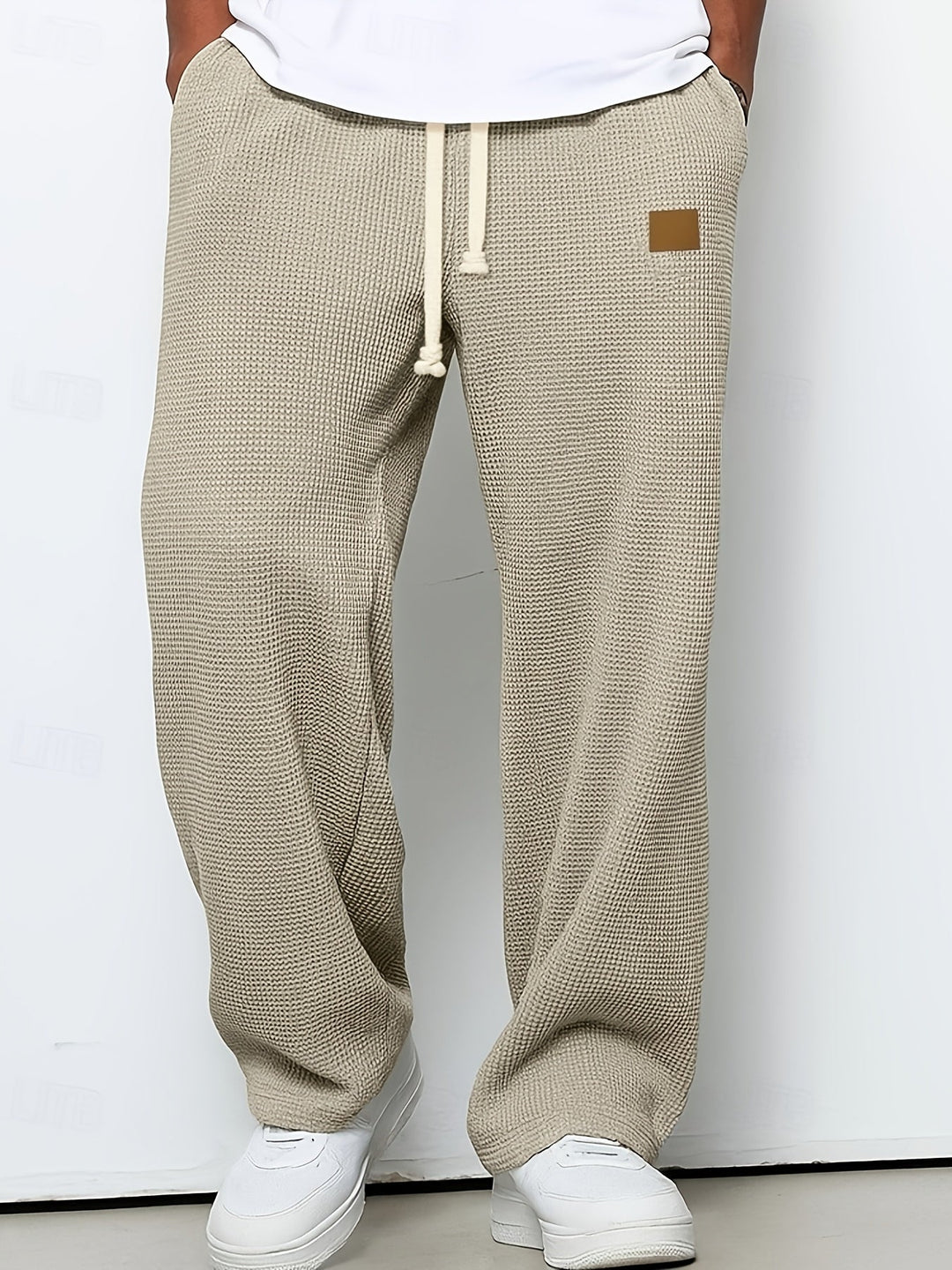 Relaxed Textured Pants for Men