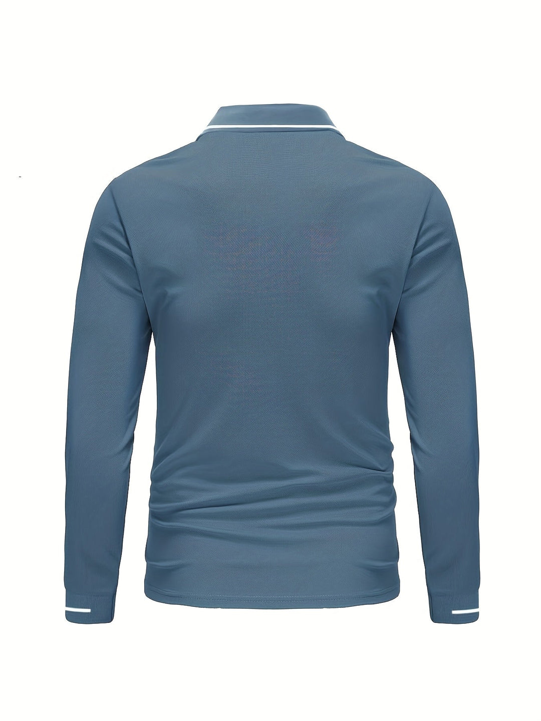 Long-Sleeve Polo Shirt for Men, Refined Style