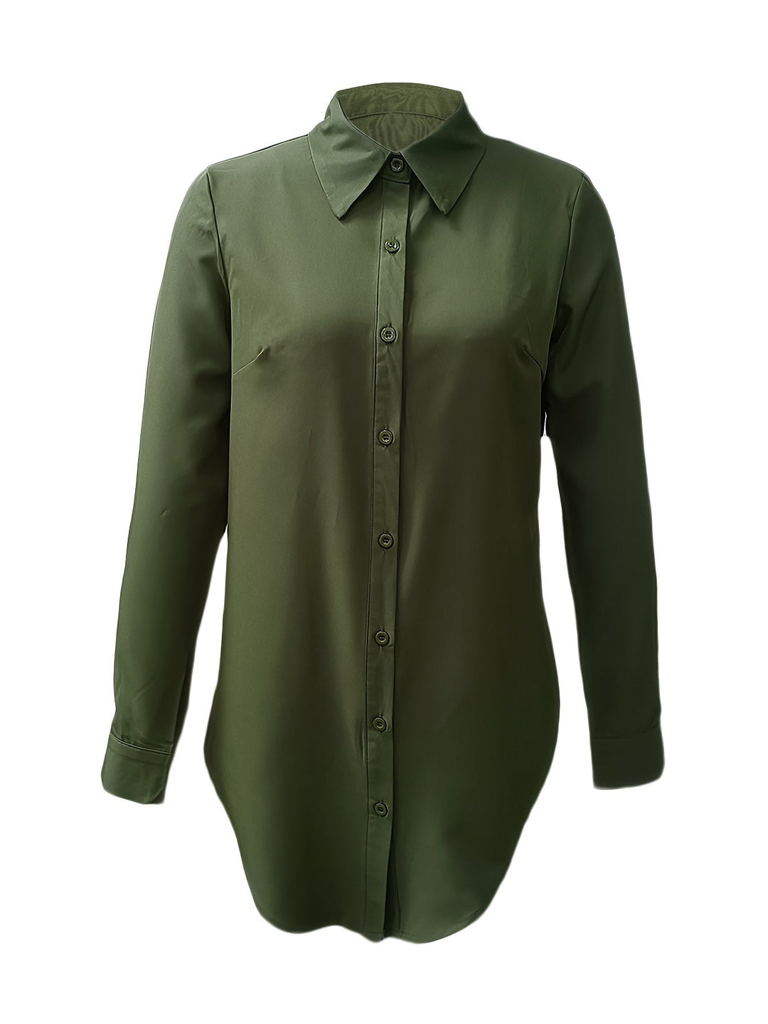 Refined Button-Front Blouse for Women