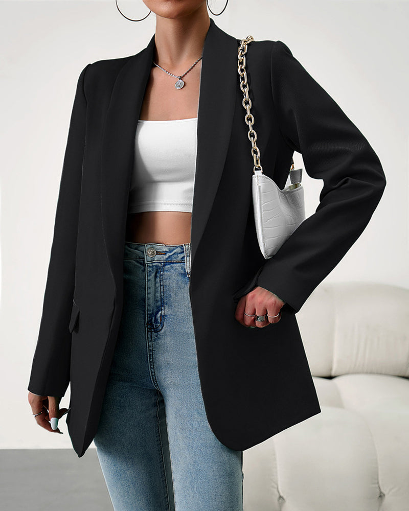 Women's Open-Front Work Blazer