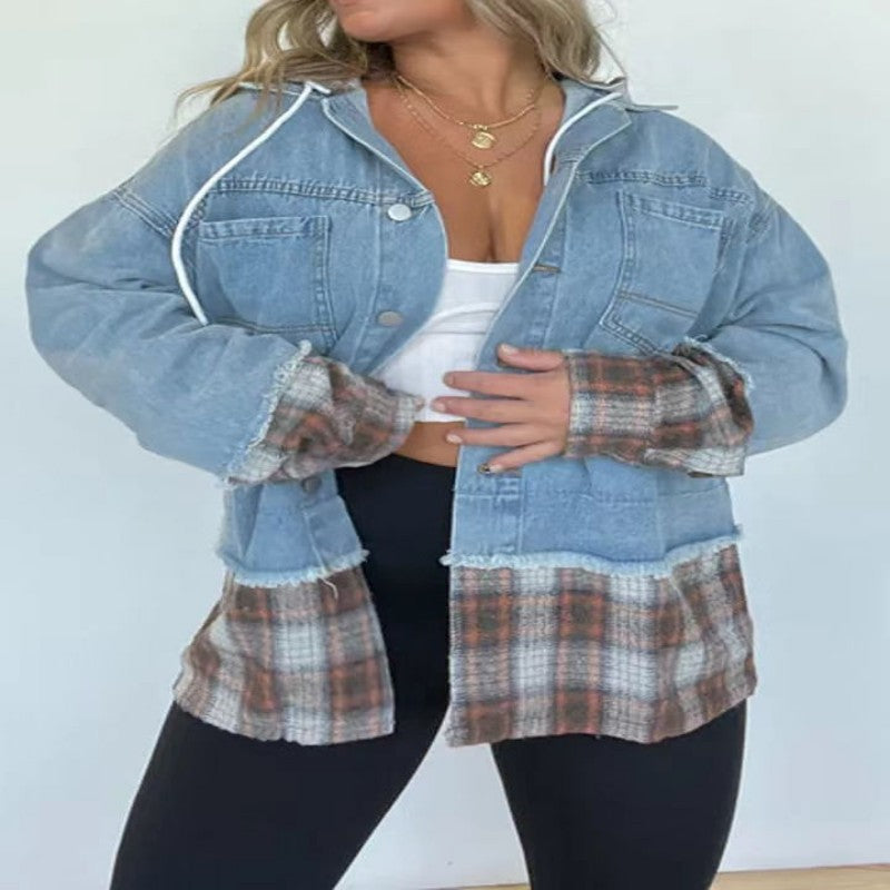 Women's Plaid Winter Coat