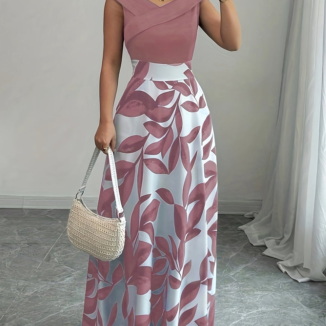 Floral Maxi Dress for Women, Elegant Style