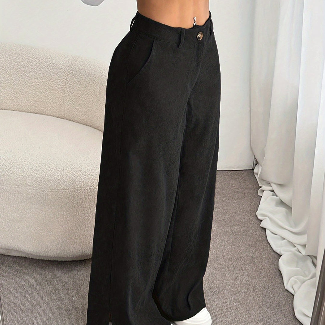 Straight-Leg Tailored Trousers for Women