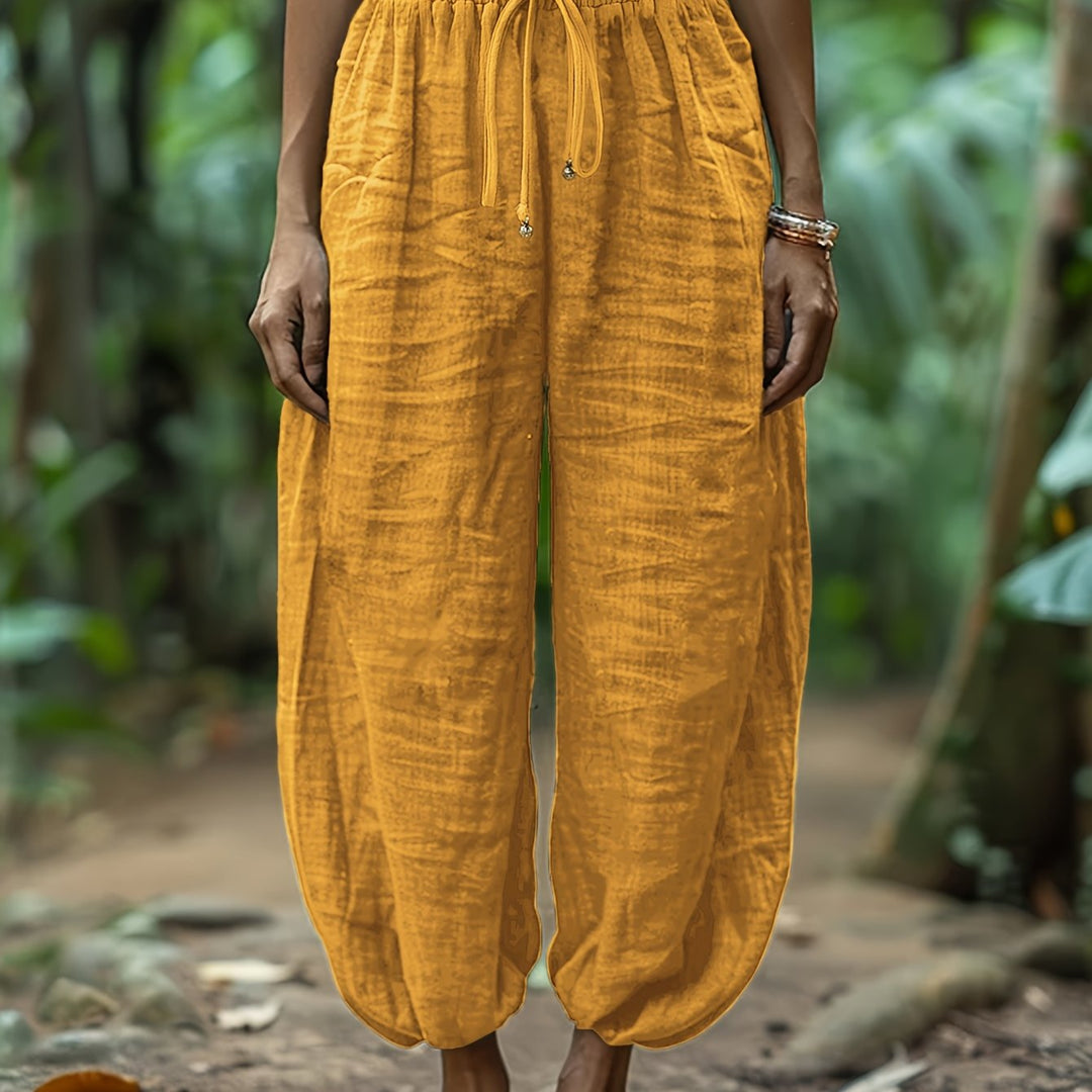 Drawstring Lantern Pants, Women's Relaxed Fit