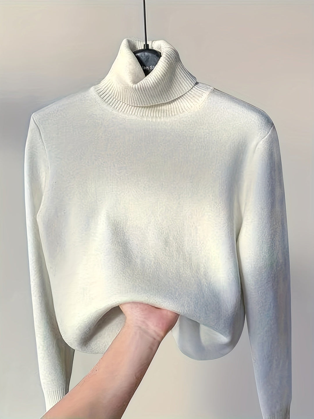Lined High-Neck Sweater for Women, Cozy Style