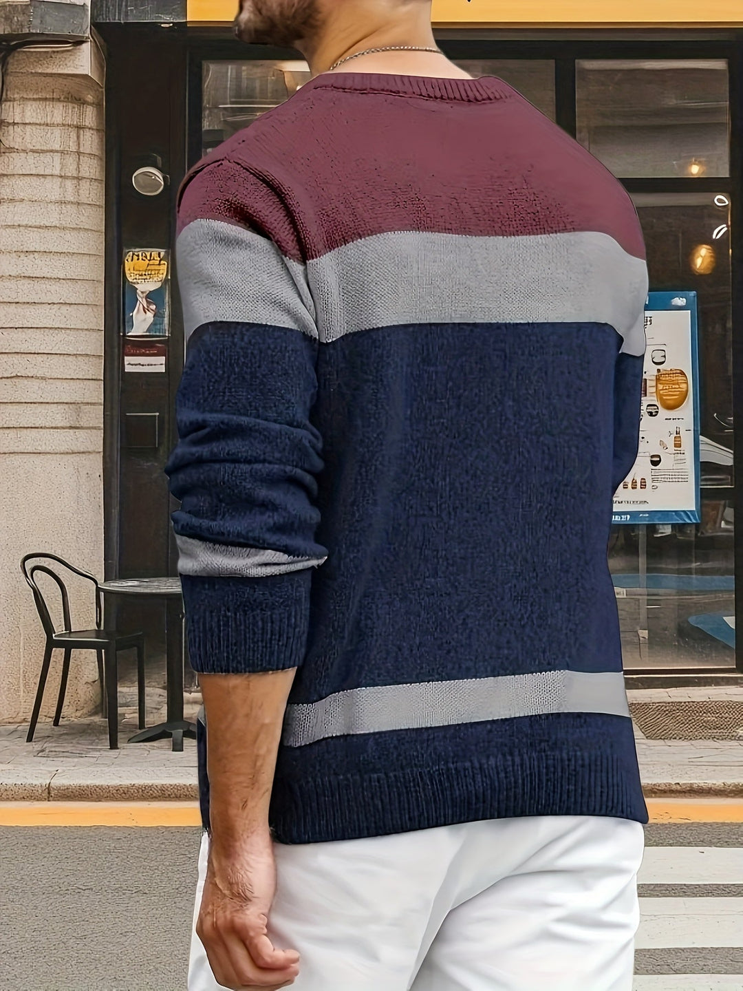 Cable-Knit Pullover for Men, Classic Style