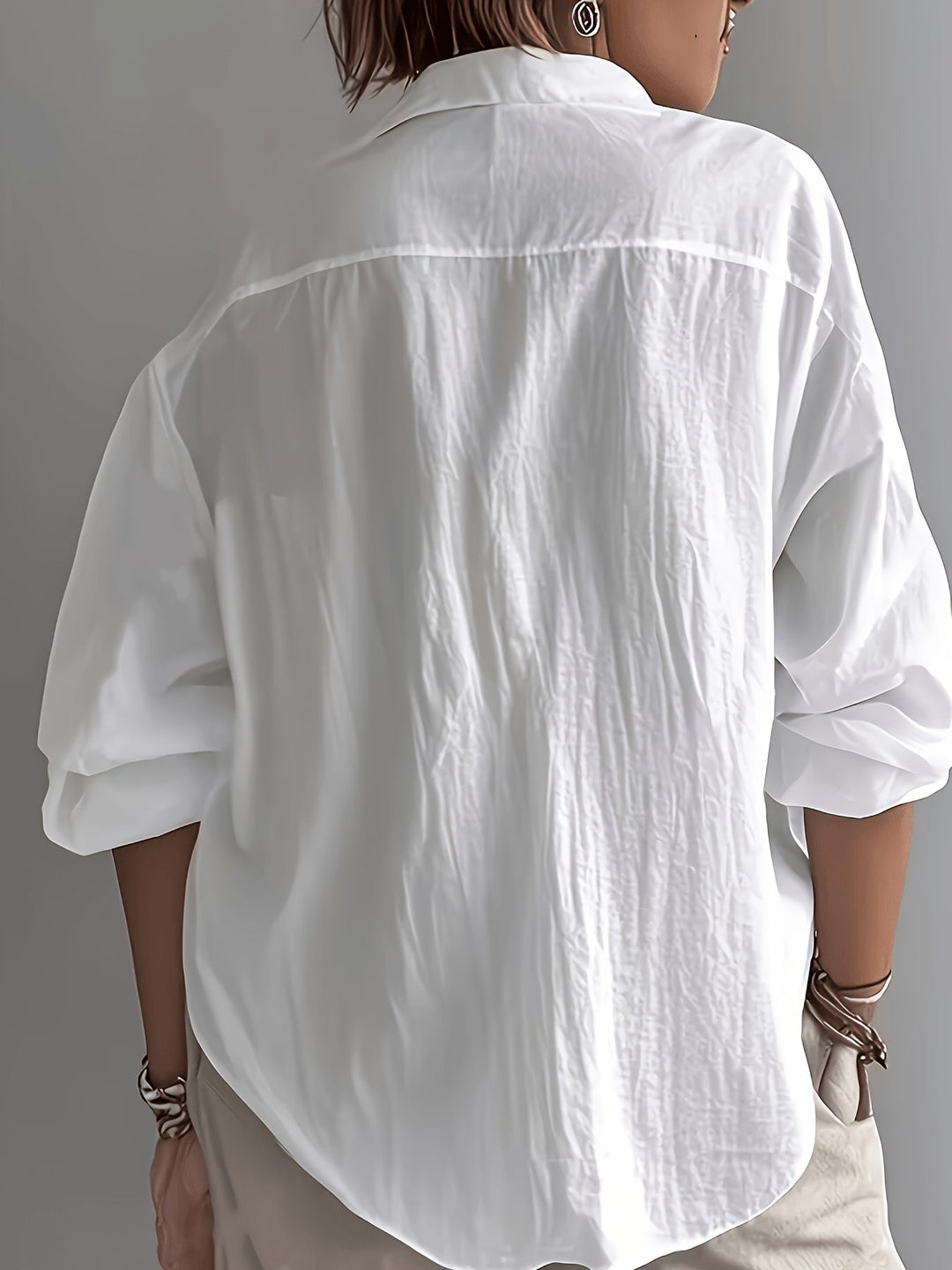 Collared Blouse for Women, Relaxed Style