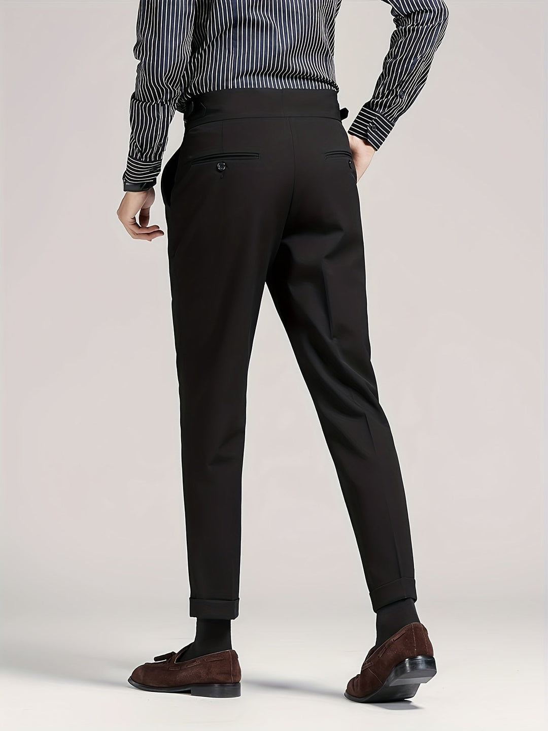 Tailored Single-Pleat Trousers for Men