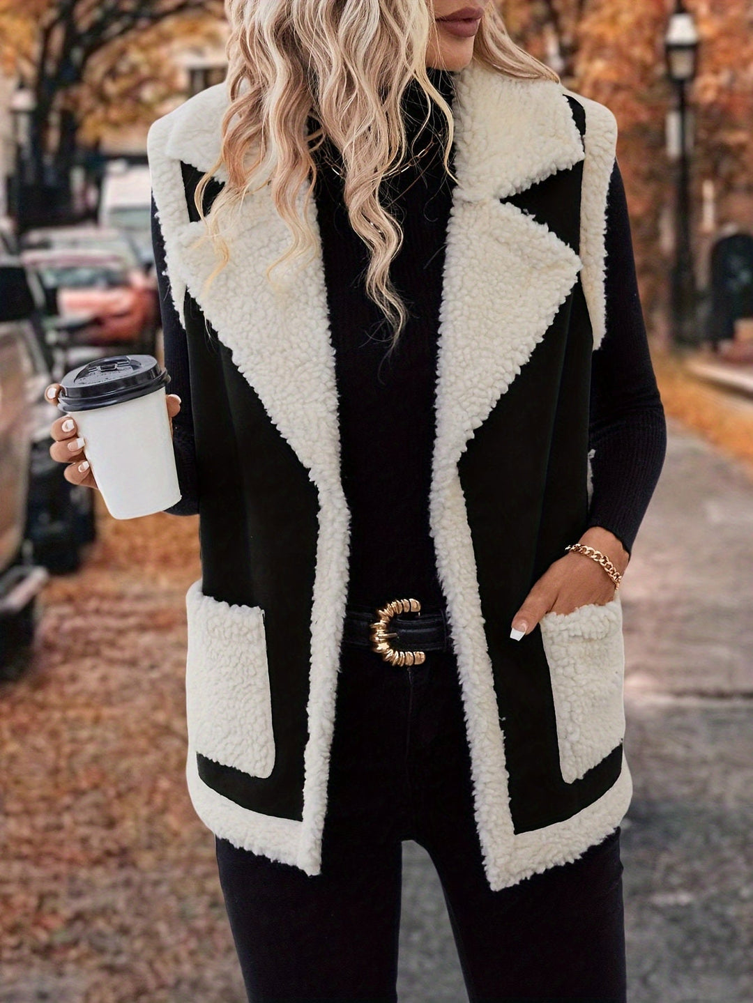 Cozy Lapel Warm Vest for Women