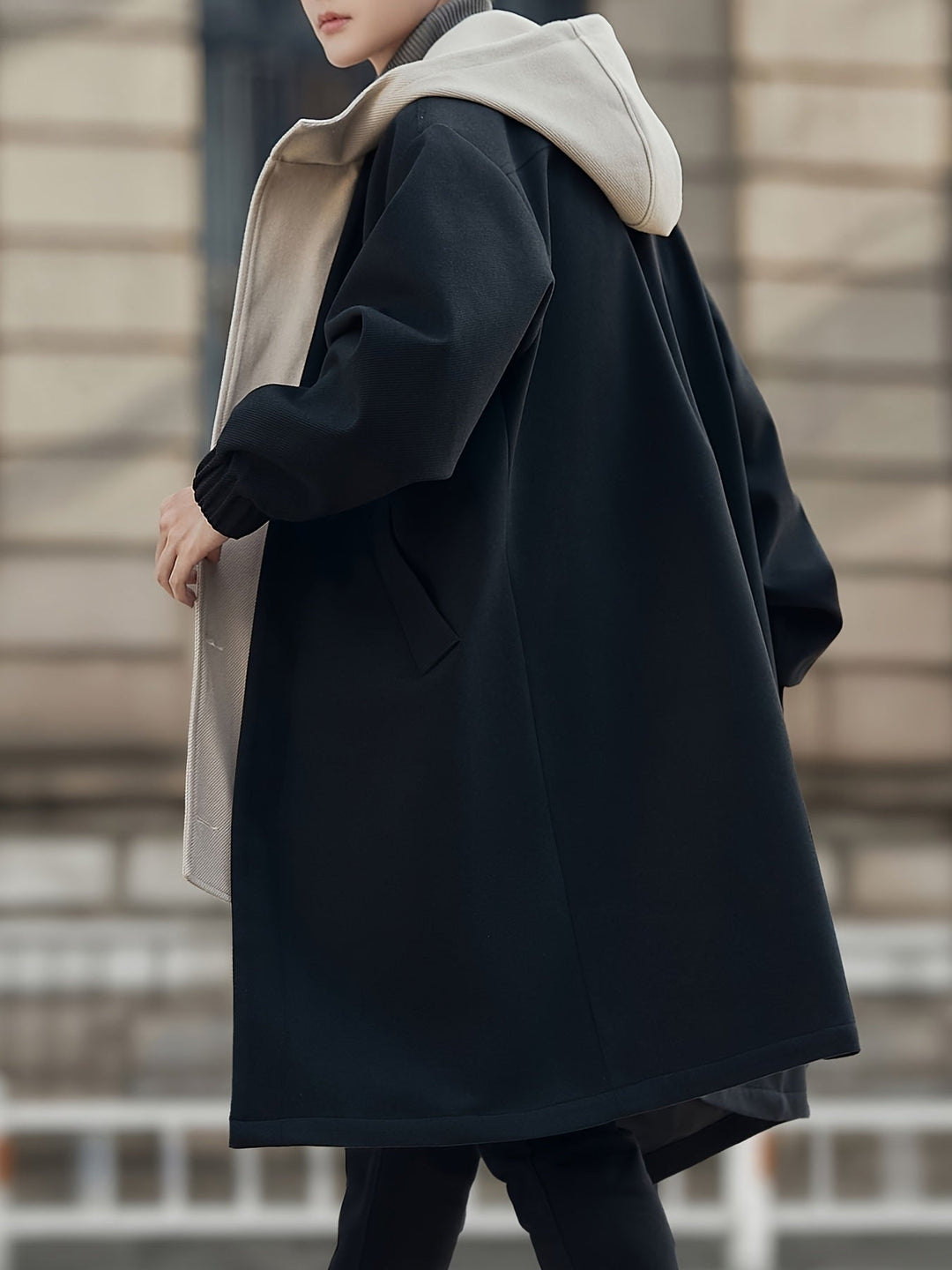 Hooded Longline Coat, Men's Refined Fit