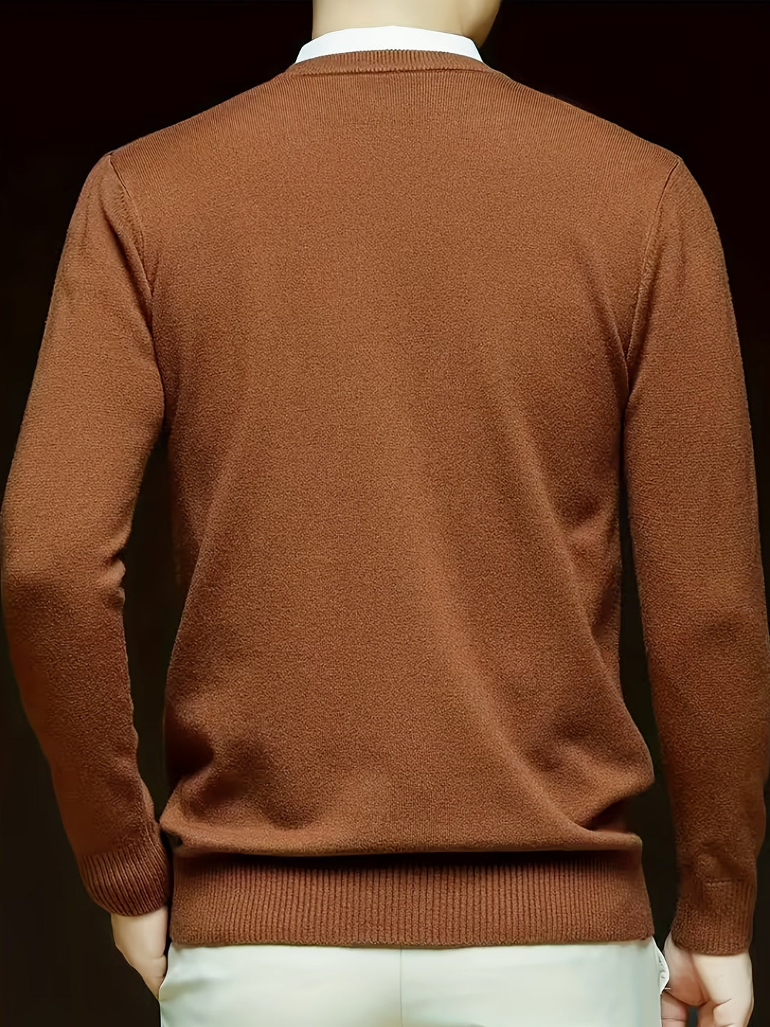 Classic V-Neck Pullover for Men