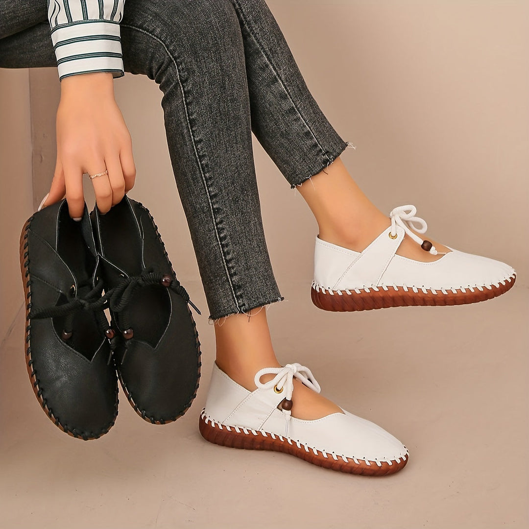 Handcrafted Lace-Up Flats for Women
