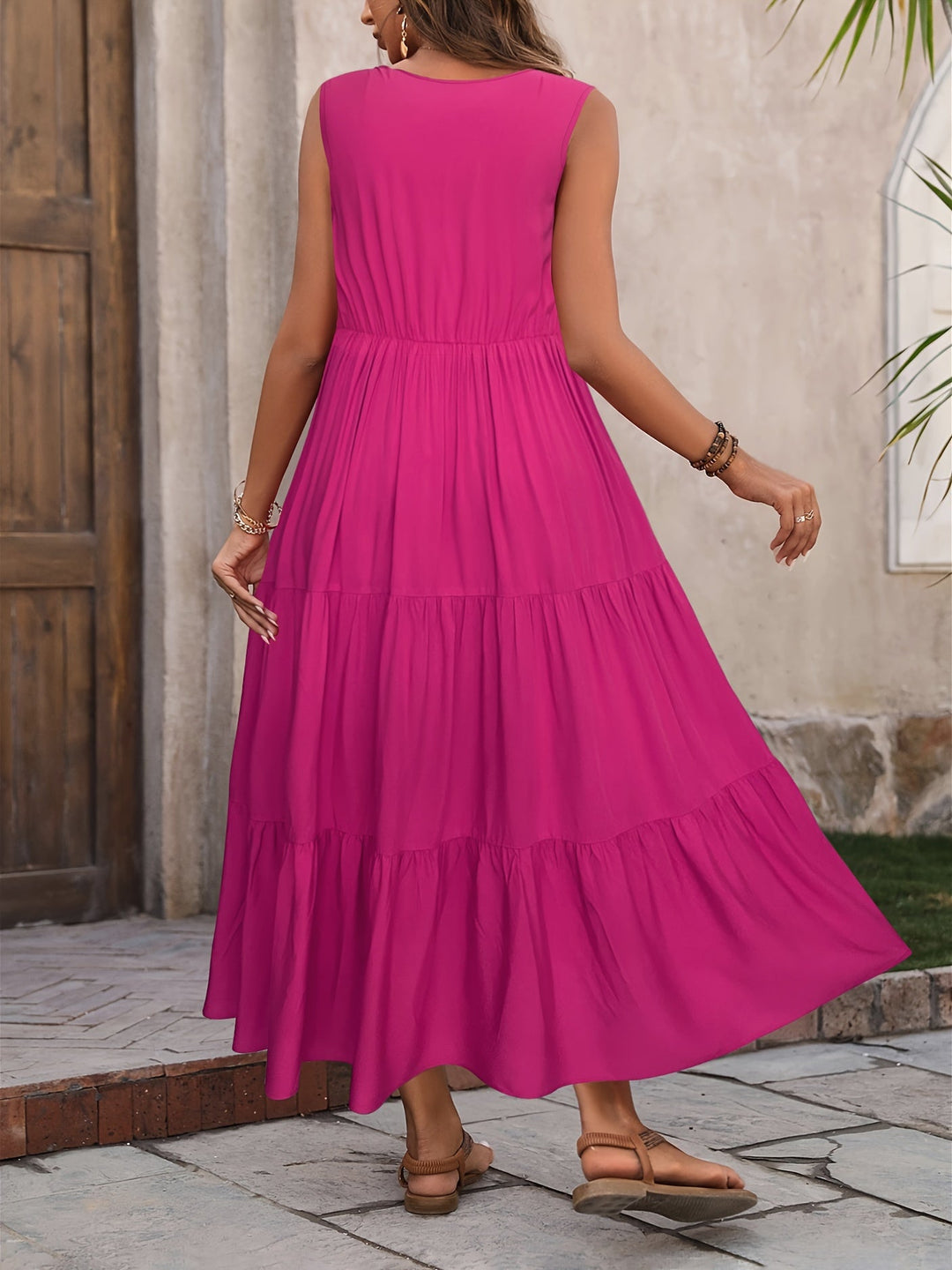 Flowing Tiered Maxi Dress for Women