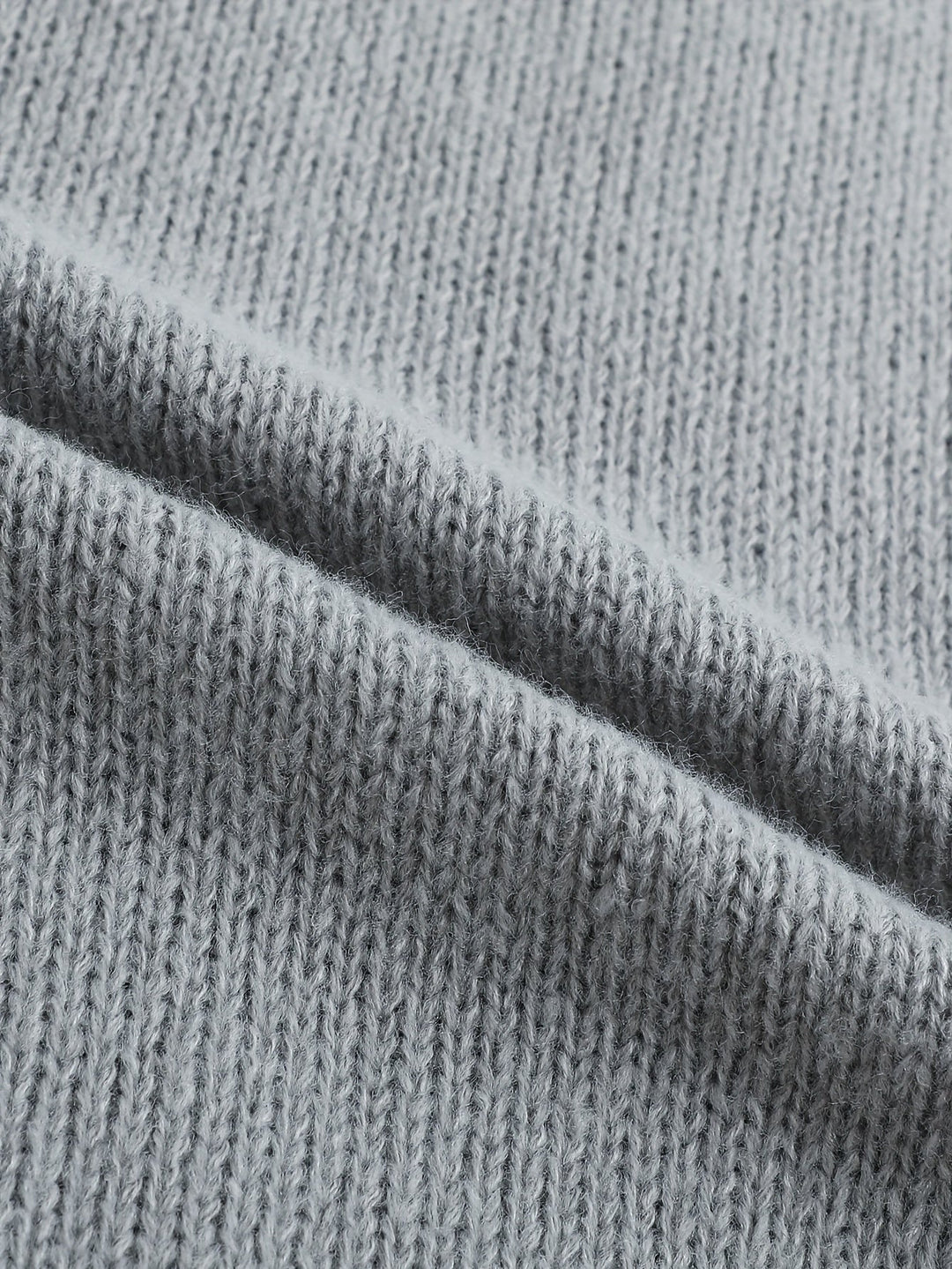 Cable-Knit V-Neck Sweater Vest for Men, Dark Gray