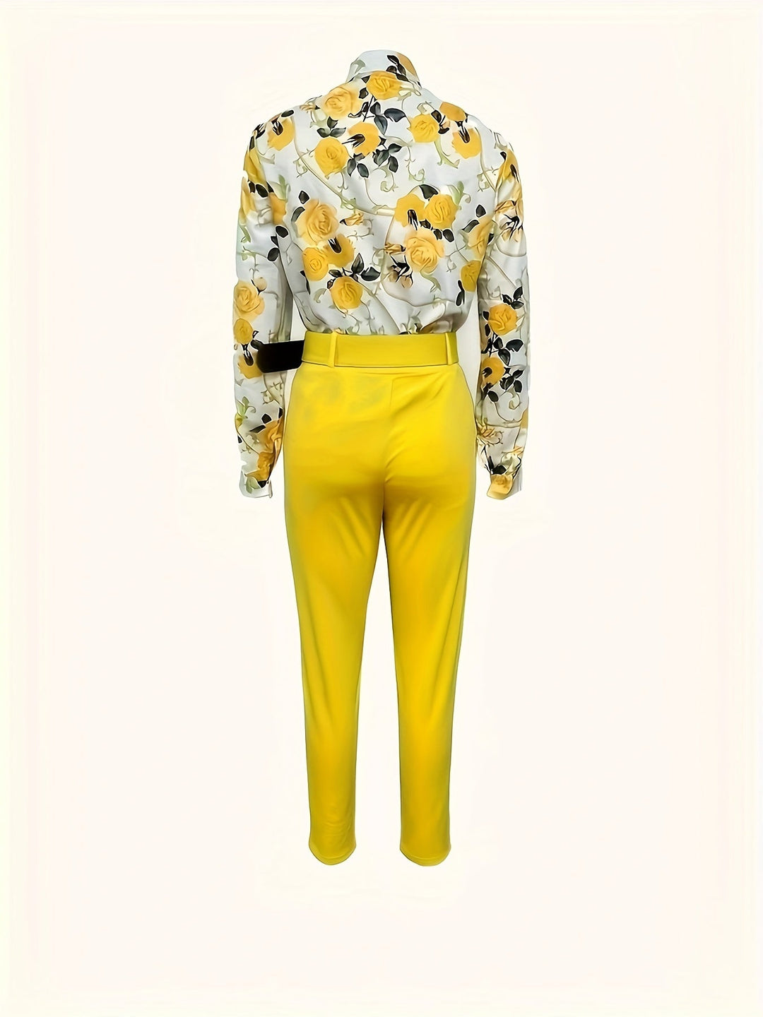 Floral Two-Piece Set for Women, Elegant Style