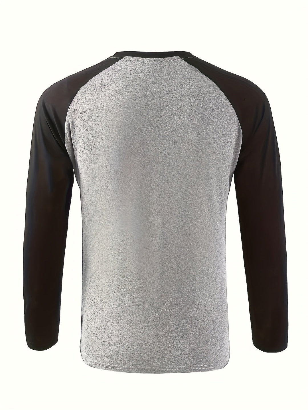 Two-Tone Raglan Long-Sleeve Top for Men