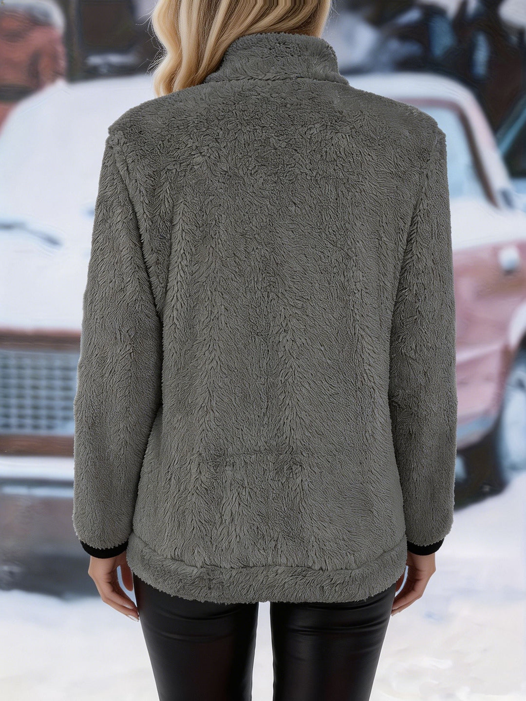 Zip-Up Jacket for Women, Cozy Style