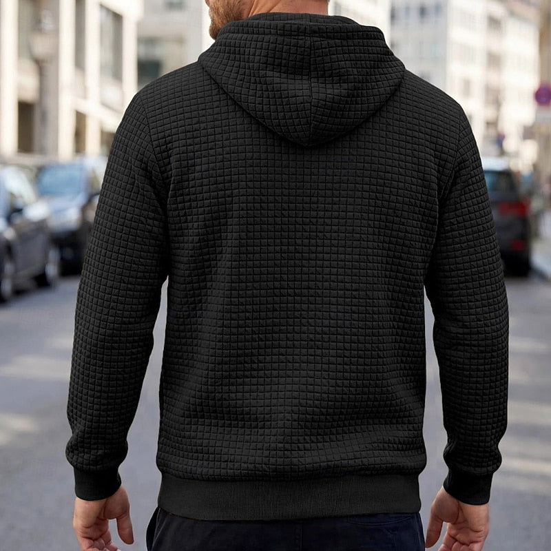 Men's Textured Comfort Hoodie