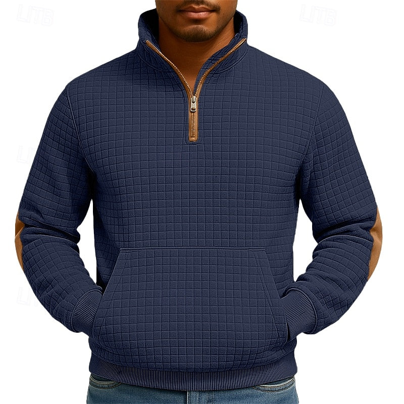 Quarter-Zip Pullover, Men's Textured Fit