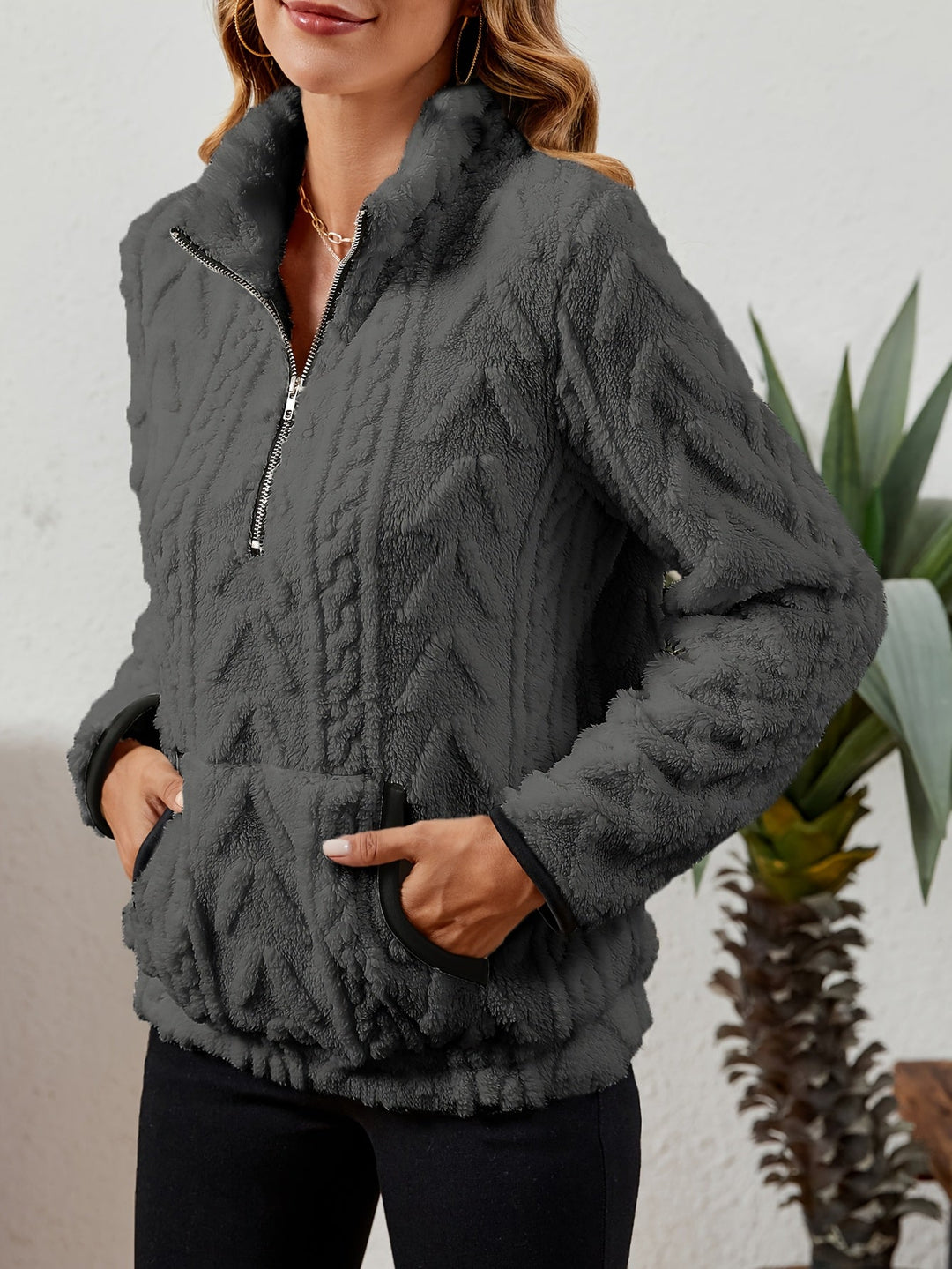 Half-Zip Pullover for Women, Cozy Style