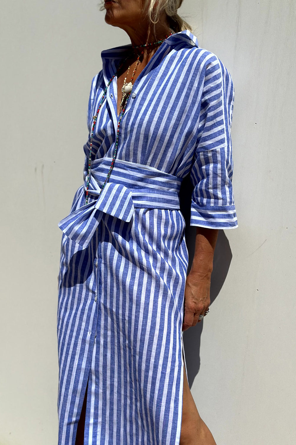 Striped Shirt Dress for Women, Timeless Style