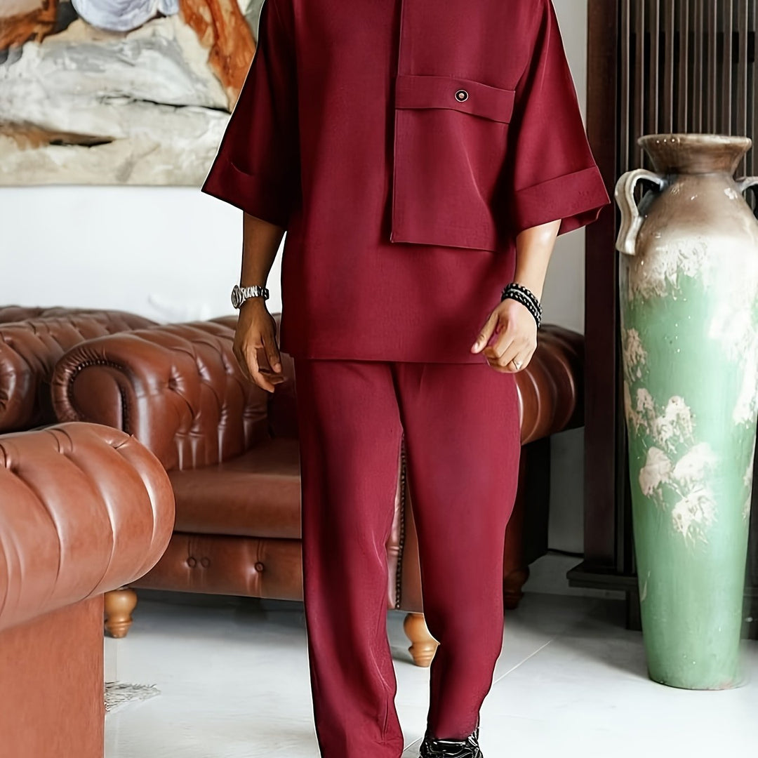 Two-Piece Set for Men, Relaxed Style