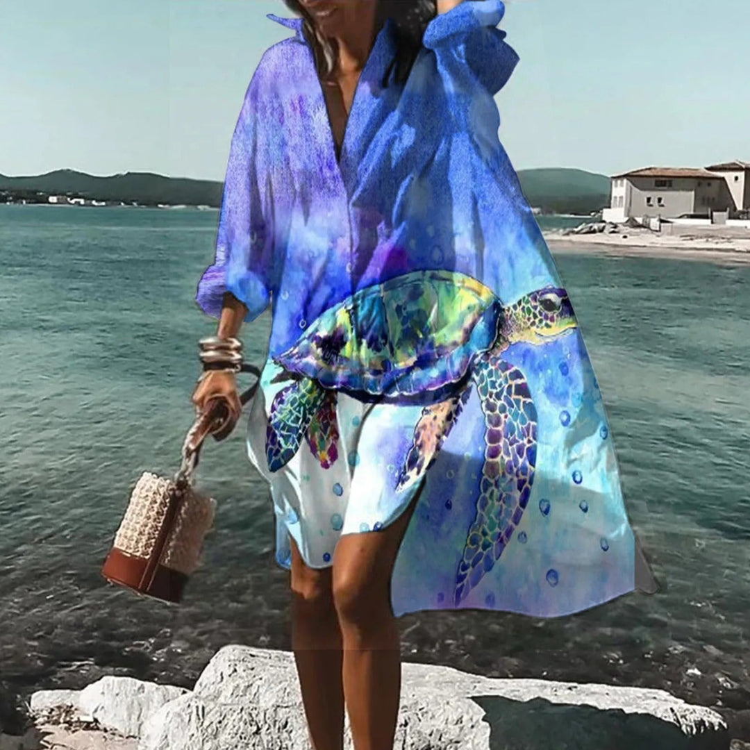 Breezy Summer Shirt Dress for Women, Plus Size